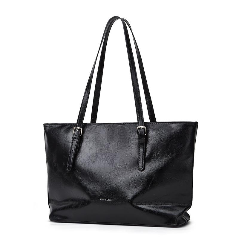 Nischen-High-End-Sinn Retro Großvolumige Pendler Vielseitige Tragetasche Unterarmtasche Einfacher Reißverschluss Einzelne Schulter Große Tasche Damen