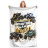 Monster Jam Grave Digger Truck Blanket Super Soft Fleece Sofa Throw Blanket for Home Bedroom Travel Throws Bedspread Quilt