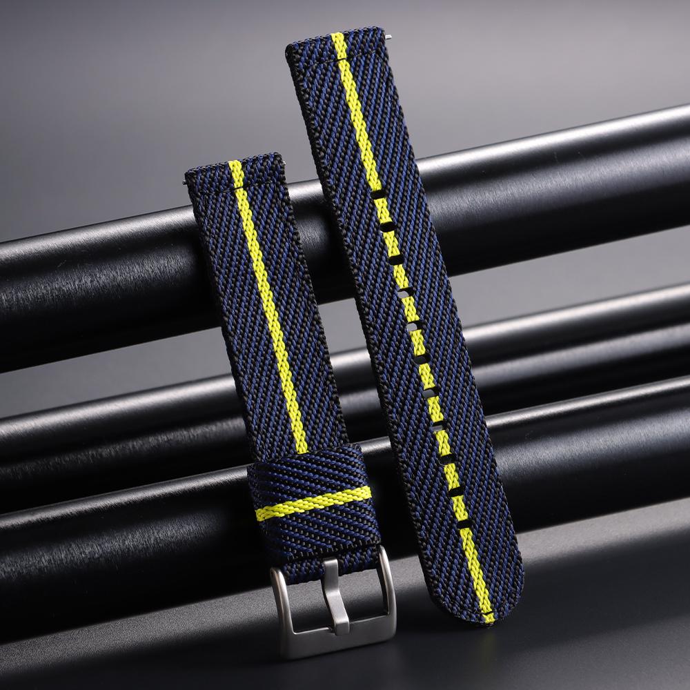 Nylon Strap 20 22mm for Tudor for Omega Watch Band  for Seiko Canvas Fabric Band Men Woven Military Sport Quick Release Bracelet