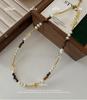 Baroque Pearl & Jade Beaded Clavicle Necklace: Vintage Crystal Sweater Chain for Women