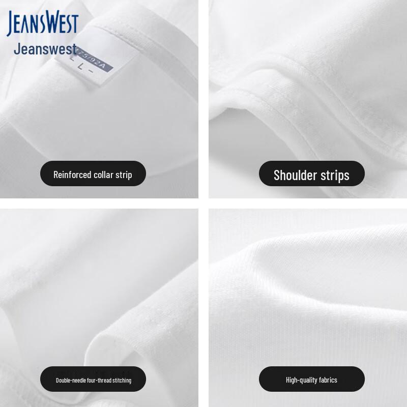 Jeanswest Men's Cool-Feel Pure Cotton Short Sleeve T-Shirt