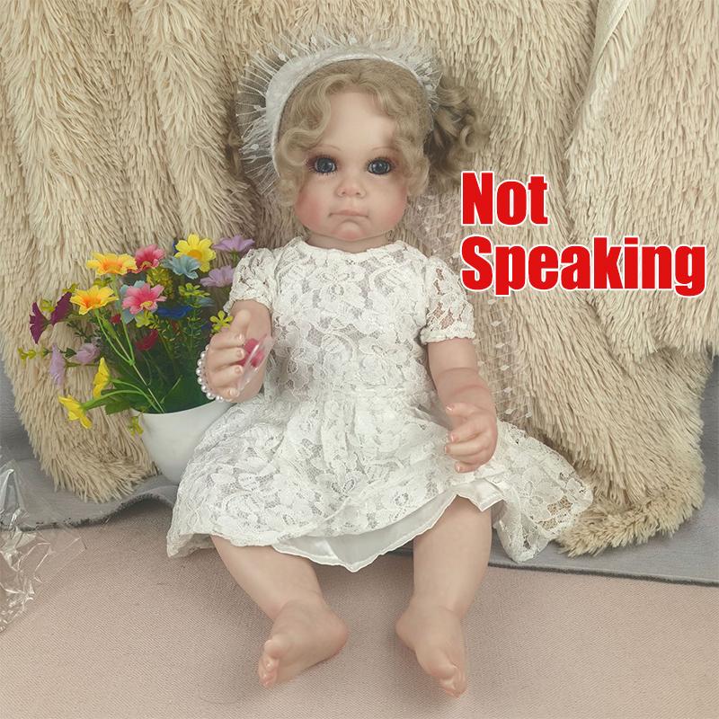 

Кукла-младенец 55 см, реалистичная, изысканно расписанная вручную, 3D-кожа на ощупь, настоящая кукла-реборн 55cm