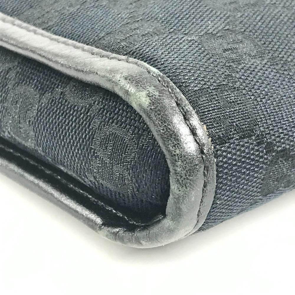 GUCCI 145852  Logo GG Bag Pouch Flap Cluch Bag Clutch bag GGCanvas/Leather Black