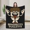 Spaghetti Tualetti – Italienische Gehirnfäule Toiletten-Nudel-Decke Qualität Super Warm Winter Dekorativ Sofa Bett Lustige Bettdecke