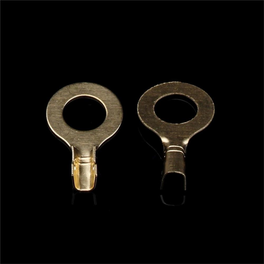 150 Pcs Brass Crimp Terminal Ring Type Cable 3.2-10.2Mm Wire Cable Connectors