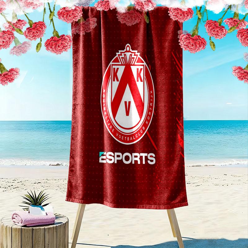 KV Kortrijk Print Beach Towel, Large Soft Quick Dry Towel for Beach Camping Swimming
