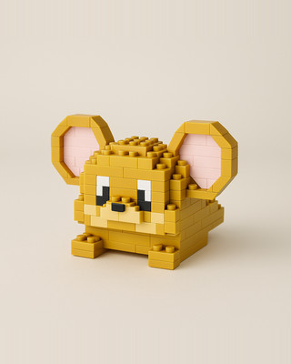 Creative Building Blocks Cute Animal Cartoon Model DIY Toys for Kids Gift for Girls