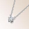 FANCIME Diamond Necklace for Diamond Sterling Perfect for and Gift Wrapping Women, 0.3ct Lab-Grown (DEF/VS), Silver, 6-Prong Setting, Classic,