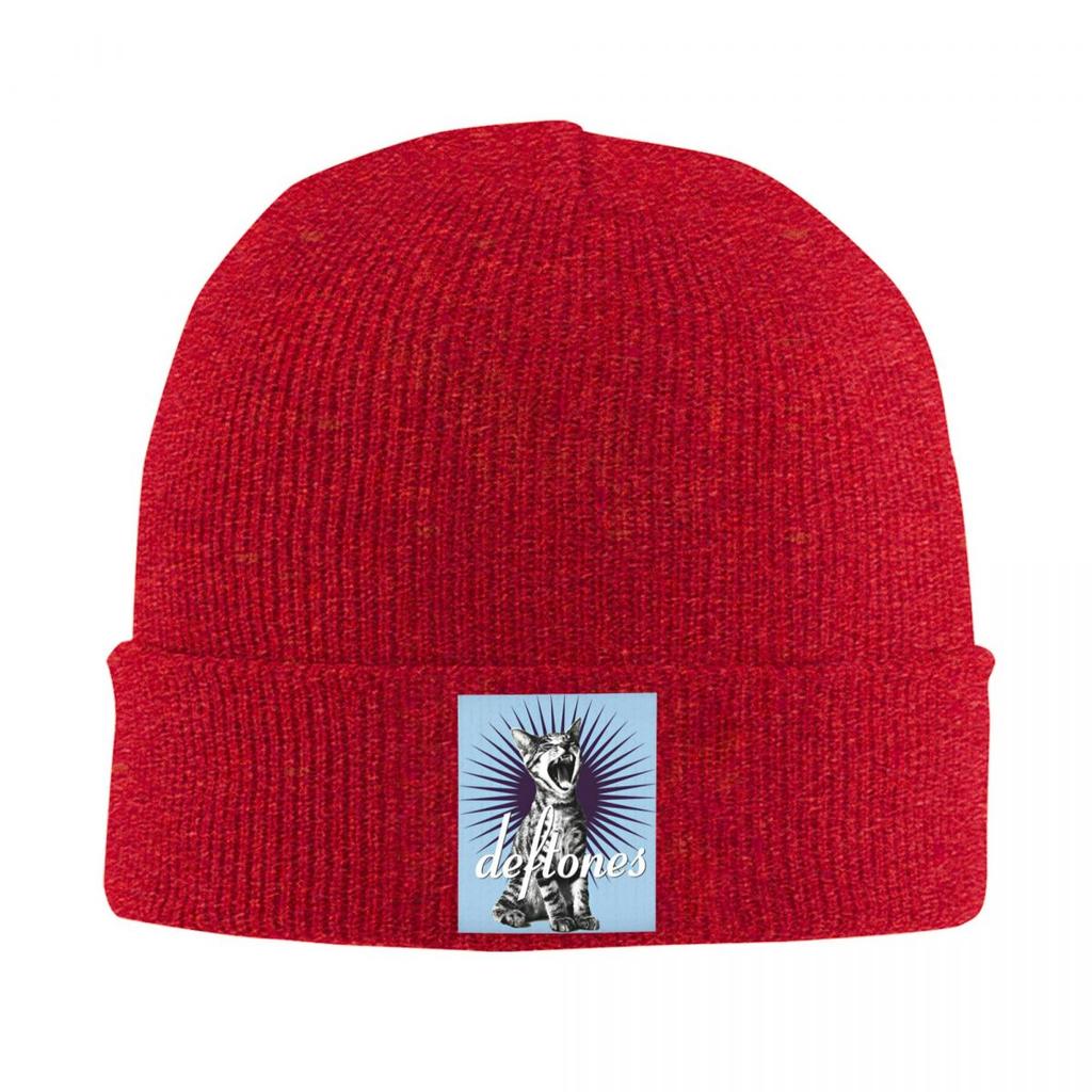 PP Skull Deftone White Ohms Around Warm Knitted Cap Winter Knit Bonnet Hat Skullies Beanies Hip Hop Caps for Unisex
