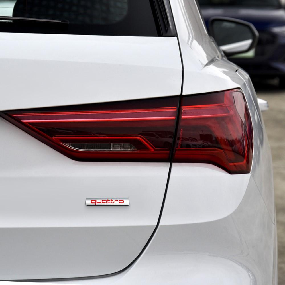3D ABS For qaz18 A4 B8 B6 B9 B7 A3 8P 8V 8L A6 C7 C6 C5 Q5 A5 Q7 A1 Q3 A7 Car Body Trunk QUATTRO Emblem Sticker Decor Accessories