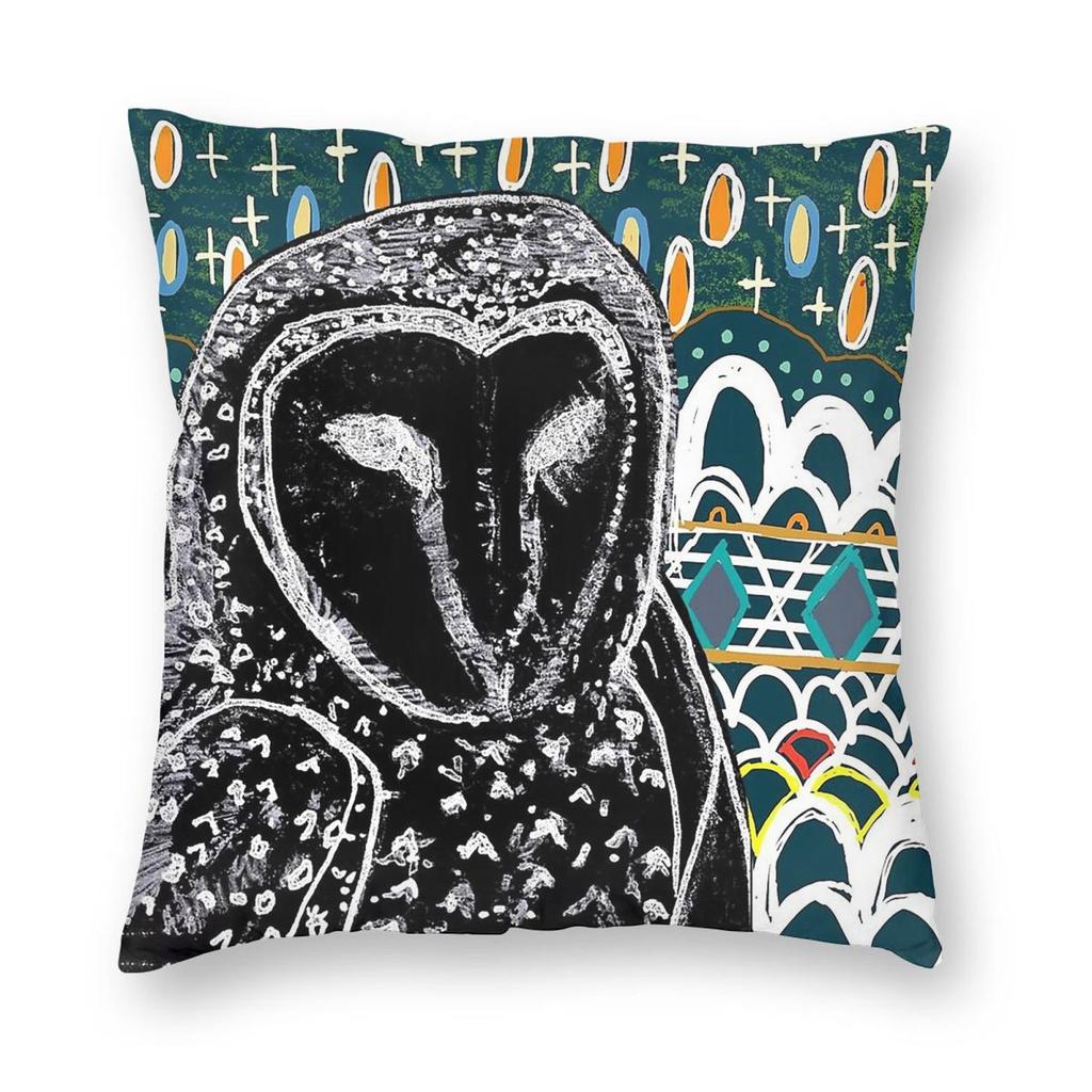 Doonouch Owl Dreaming Pillowcase Polyester Linen Velvet Creative Zip Decor Pillow Case Room Cushion Cover Wholesale
