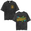 Anime Jojo Bizarre Adventure Kakyoin Noriaki Vintage Acid Washed T Shirts Mens Women Cotton Short Sleeves Top