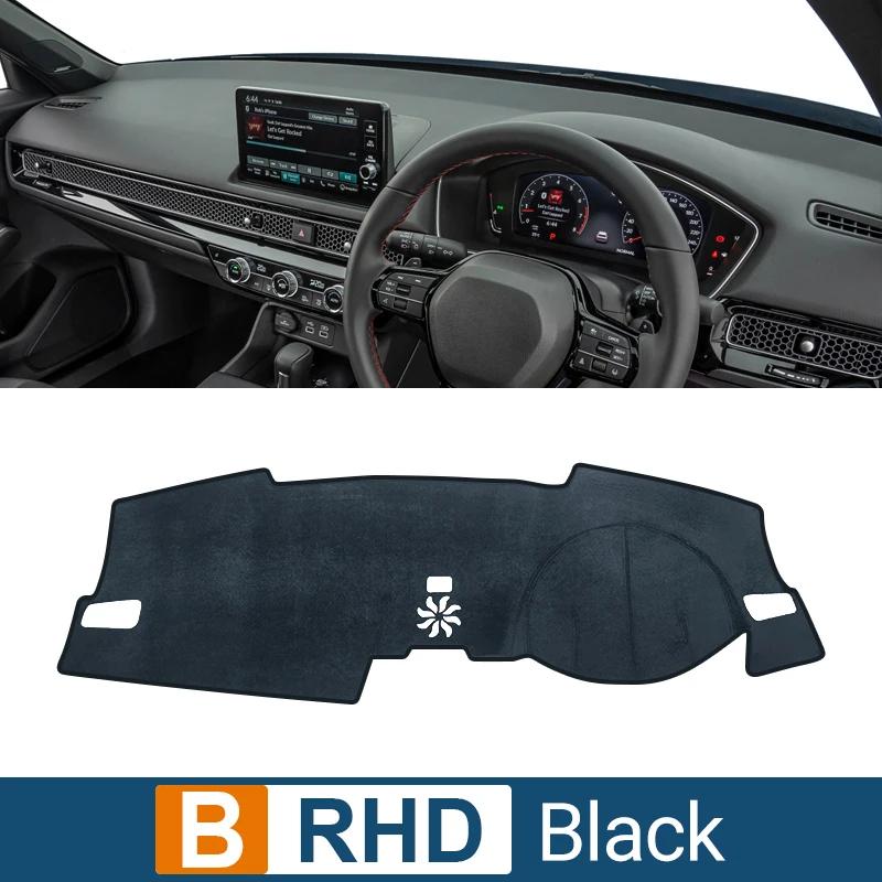 

Для Honda Civic 11th 2021 2022 2023 2024 крышка приборной панели автомобиля, защитный коврик от солнца, анти-УФ-излучения, нескользящий коврик, аксессуары