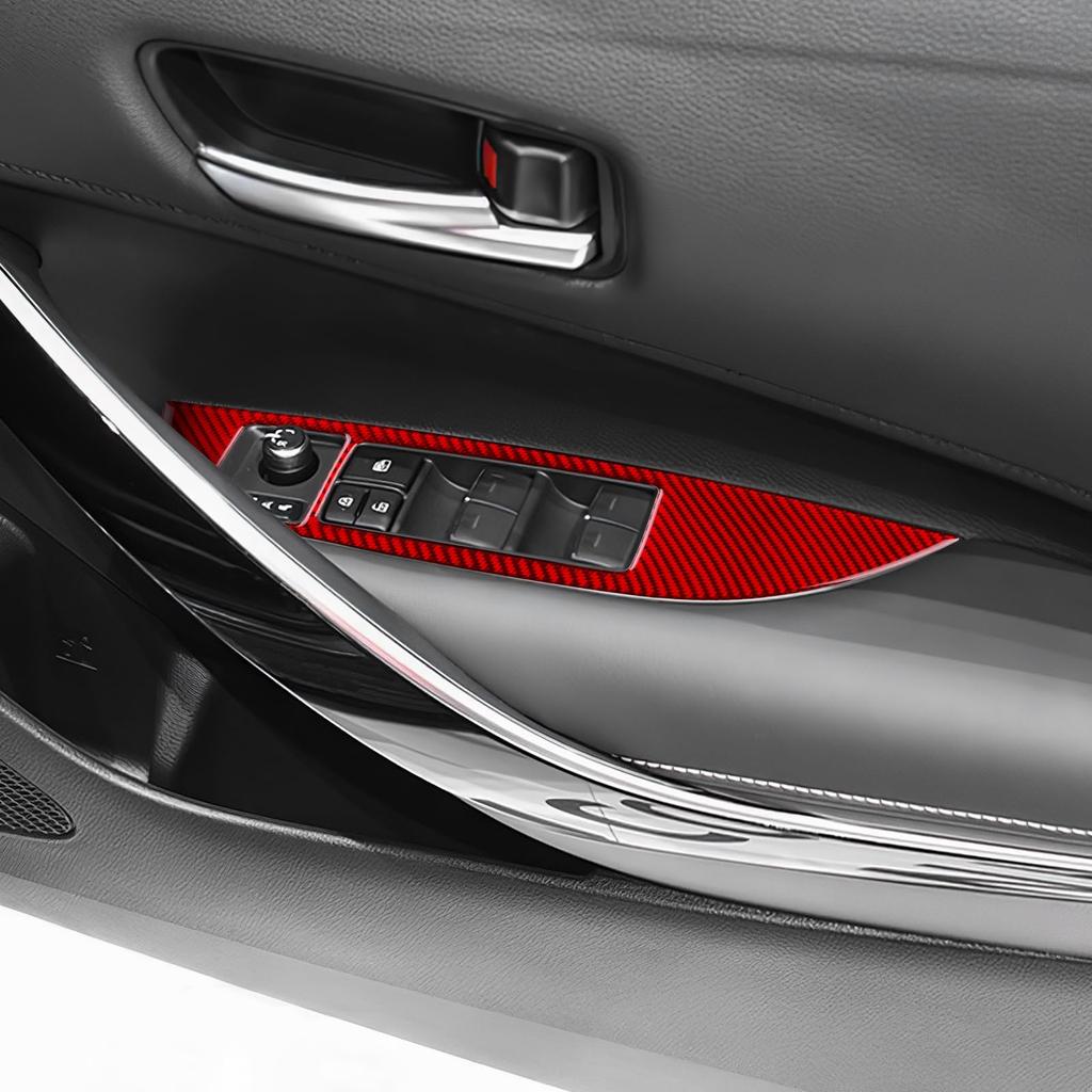 AIRSPEED Toyota Corolla 1st Generation Toyota Corolla Exclusive Accessories Carbon Fiber Interior Custom Parts Car Door Window Switch Decorative