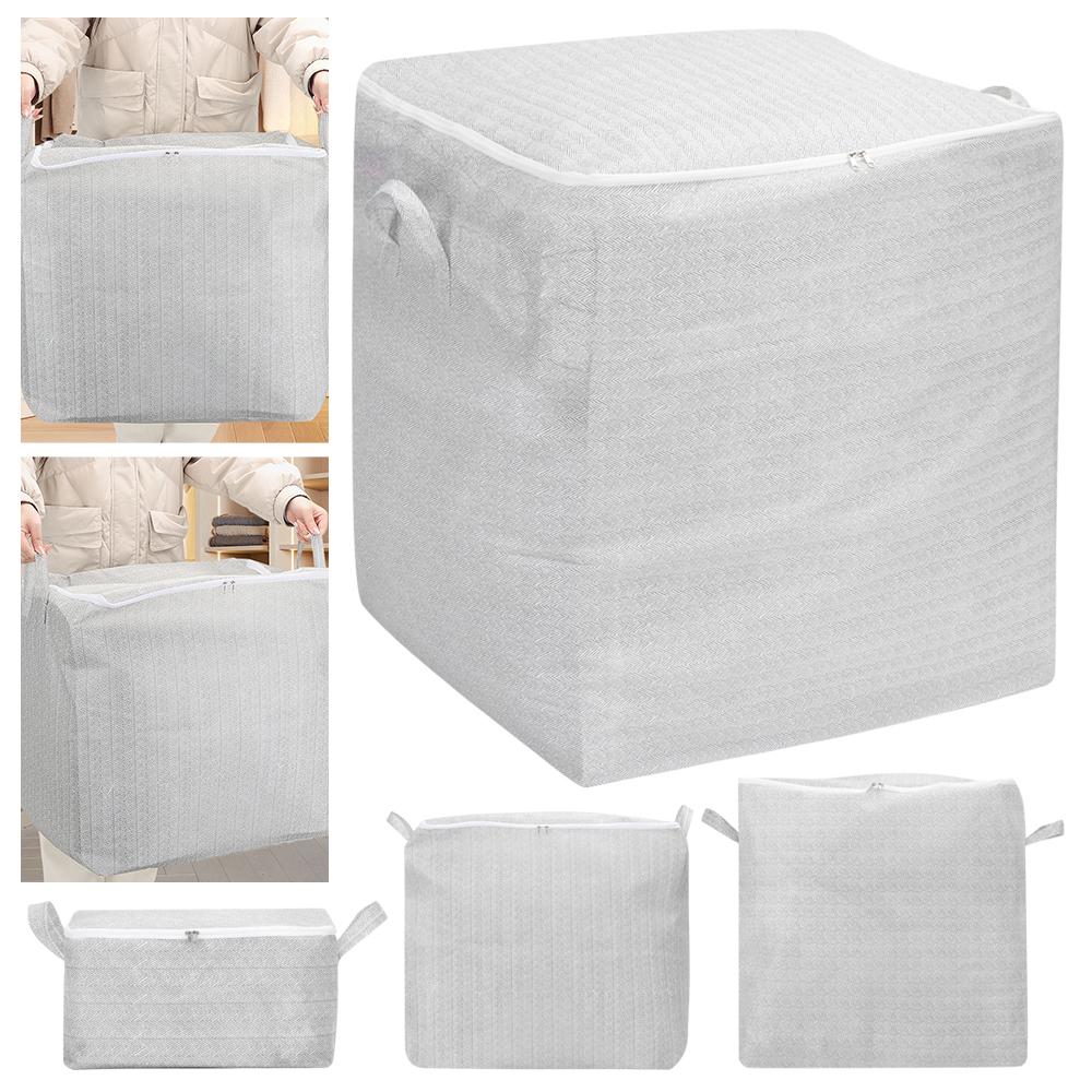 Large-Capacity Clothes Storage Bag With Handle Wardrobe Sorting Storage Bucket  for Travel