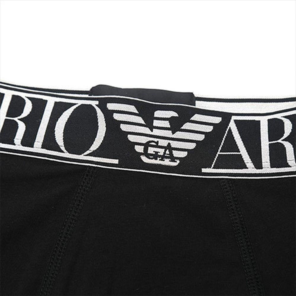 Emporio Armani Ss22 Logo Letter Print Boxer Briefs Men underwear Black 1113892-R5120-0020