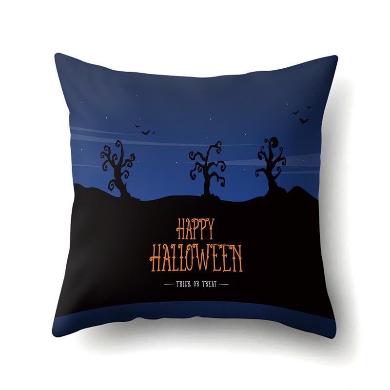 Halloween Pillowcase Car Waist Pillow Pumpkin Sofa Cushion Cover Office Home Living Room Pillowcase