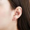 [925 SILVER] Basic One Touch Earring