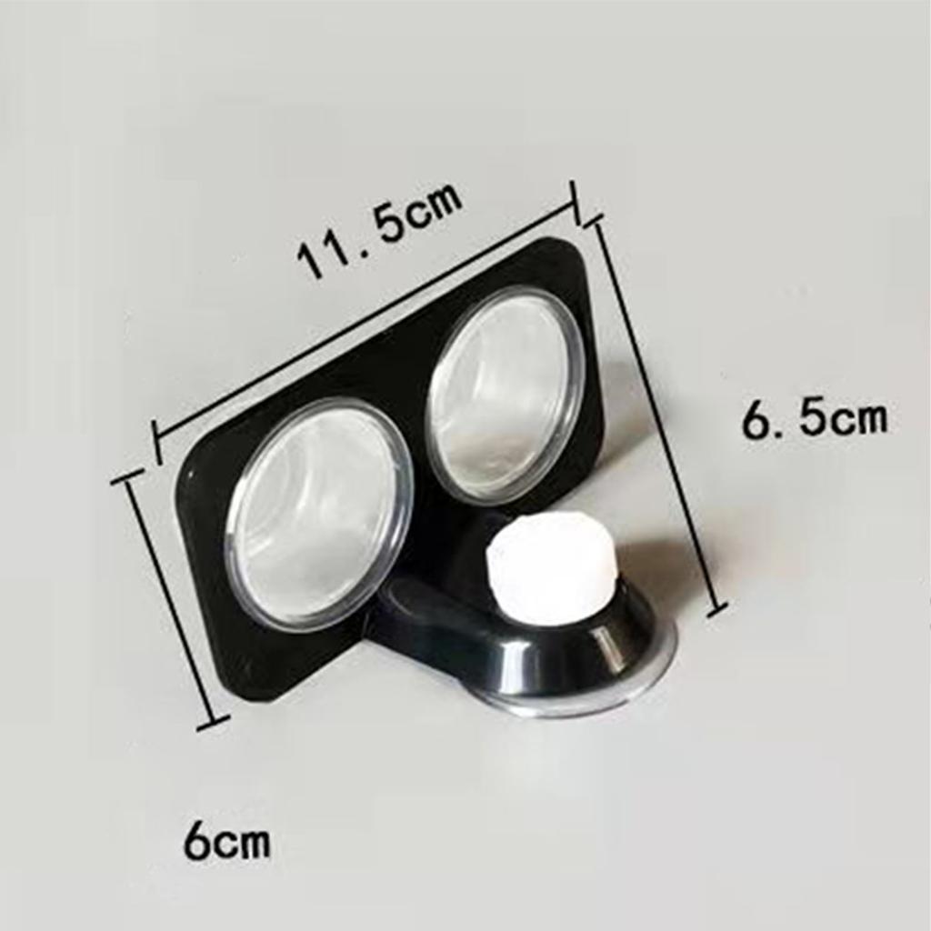 Black Plastic Gecko Feeder Ledge Space Saving Reptile Feeding Ledge Pet Feeder Accessories Supplies Turtle Feeder Pet Supplies