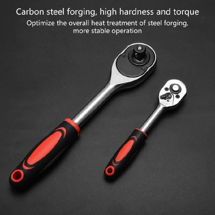 1/4 Inch Drive Ratchet 24-Teeth Quick Released Socket Wrench Handle High Carbon