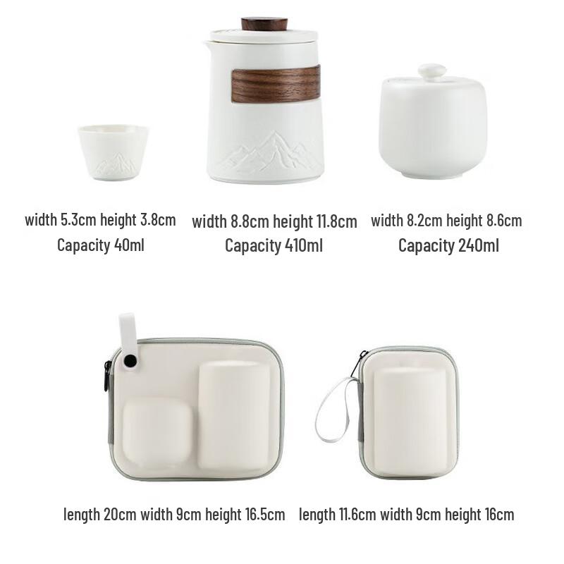 Ceramic Travel Tea Set