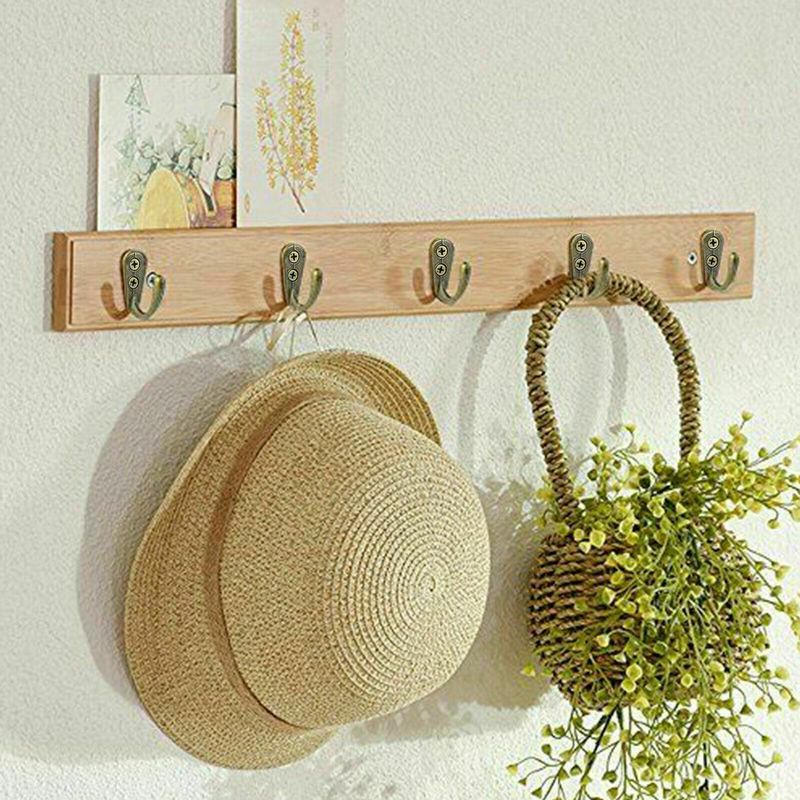 1/2SETS Key Hanger With Screws Wall Mounted Retro Kitchen Bathroom Accessories Anti-collision Home Storage Hook Organizer