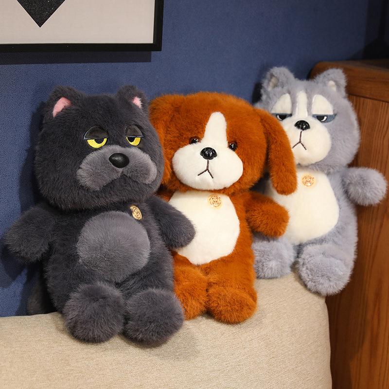 Cute Cat Doll Plush Toy Beagle Doll Children's Company Soothing Rag Doll Birthday Gift