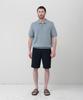 MANNERGRAM [Half-Set Japanese Imported Fabric] Single-Pleat High-Density Cotton Half Pants Dark Navy
