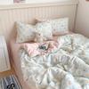 2026 Korean Cartoon Student Cotton 40TC Duvet Cover Set Ins Style Bedding