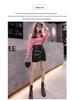 Women's Autumn/Winter A-Line High Waist Irregular PU Leather Skirt