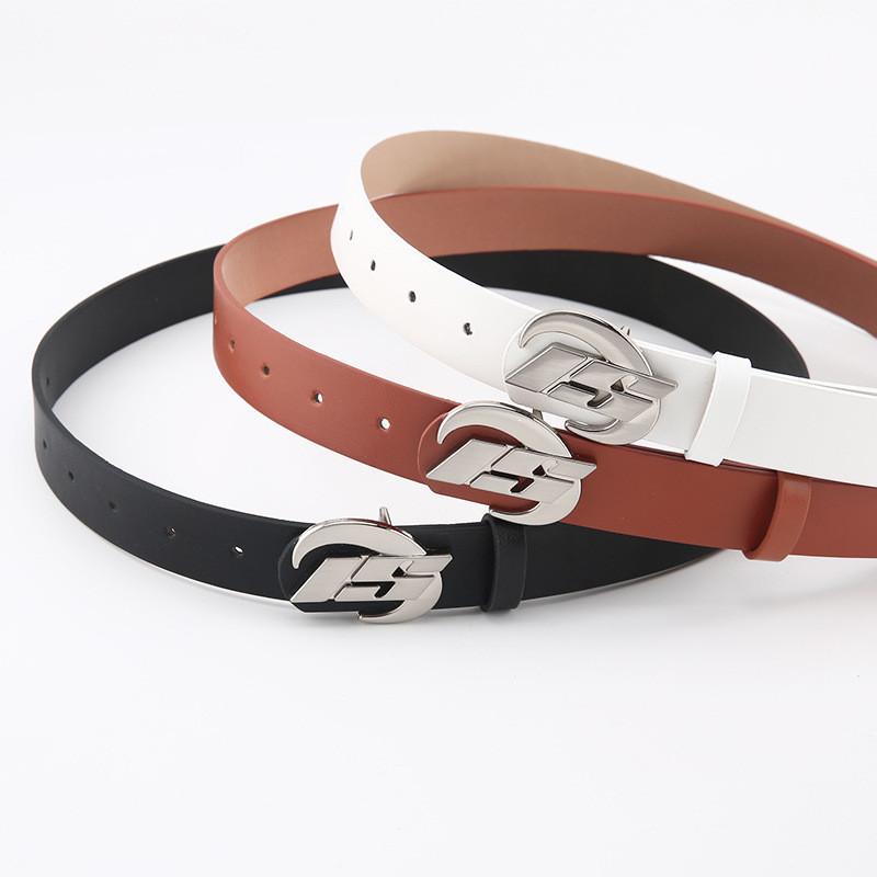 Trendy Women's Denim Belt With Alloy Buckle Perfect For Casual Outfits Smooth Buckle Korean Style Fashionable Belt Available Now