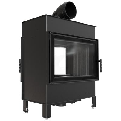 Stahlkamin KRATKI LUCY TUNNEL 14 kW Ø 200 schwarz thermotec