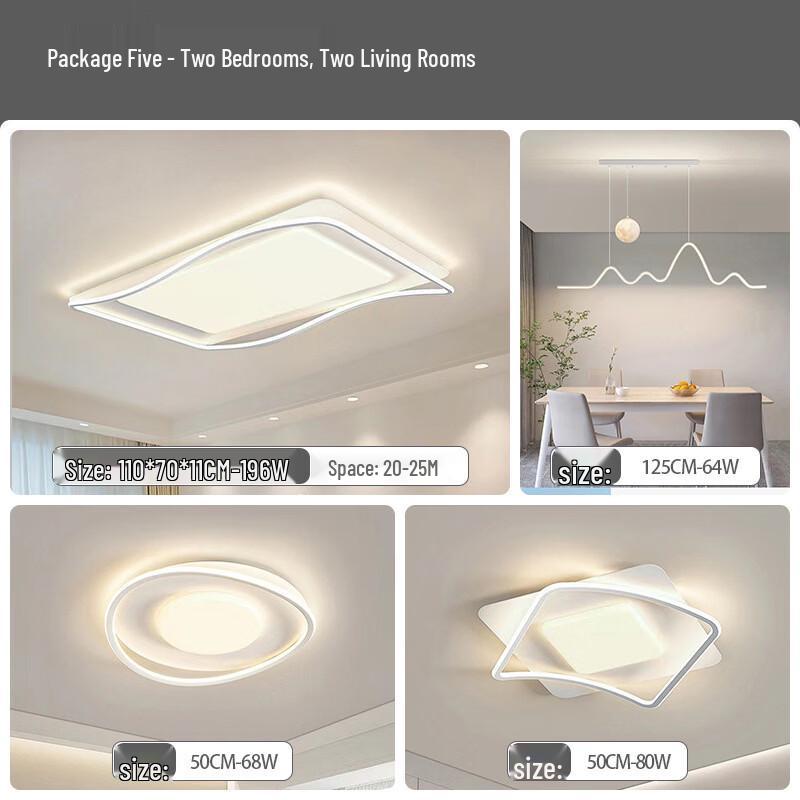 Modern Minimalist Full Spectrum Eye-Care LED Ceiling Light