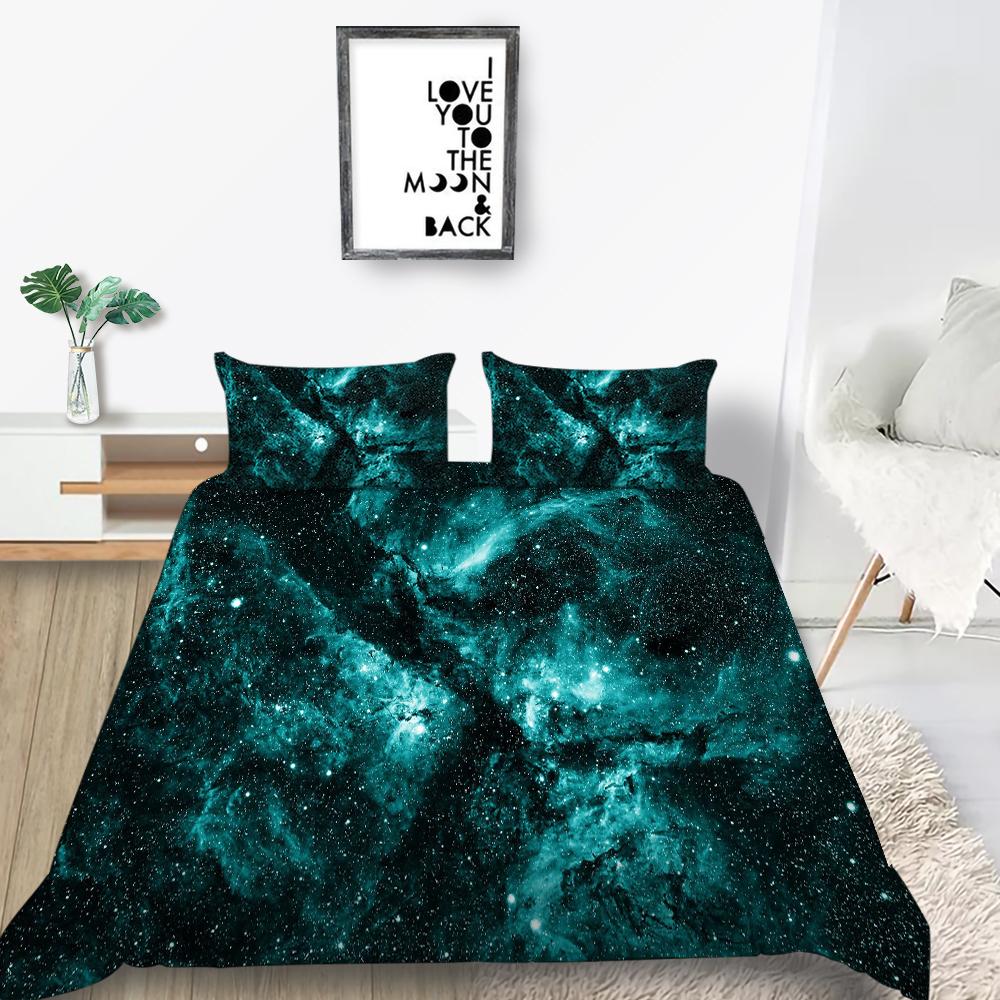 Duvet Cover Starry Sky Quilt Cover Starlit Bedding Cover Set 3D King Size Bedding Boy Girl Woman Man Breathable Bed Sets