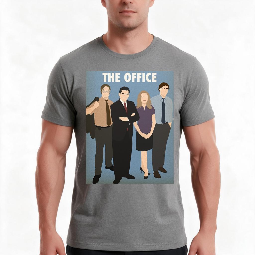 The Office Tshirt Summer Casual Cotton Tee Oversized Streetwear Tops Vintage Graphic Print Loose Fit Short Sleeve