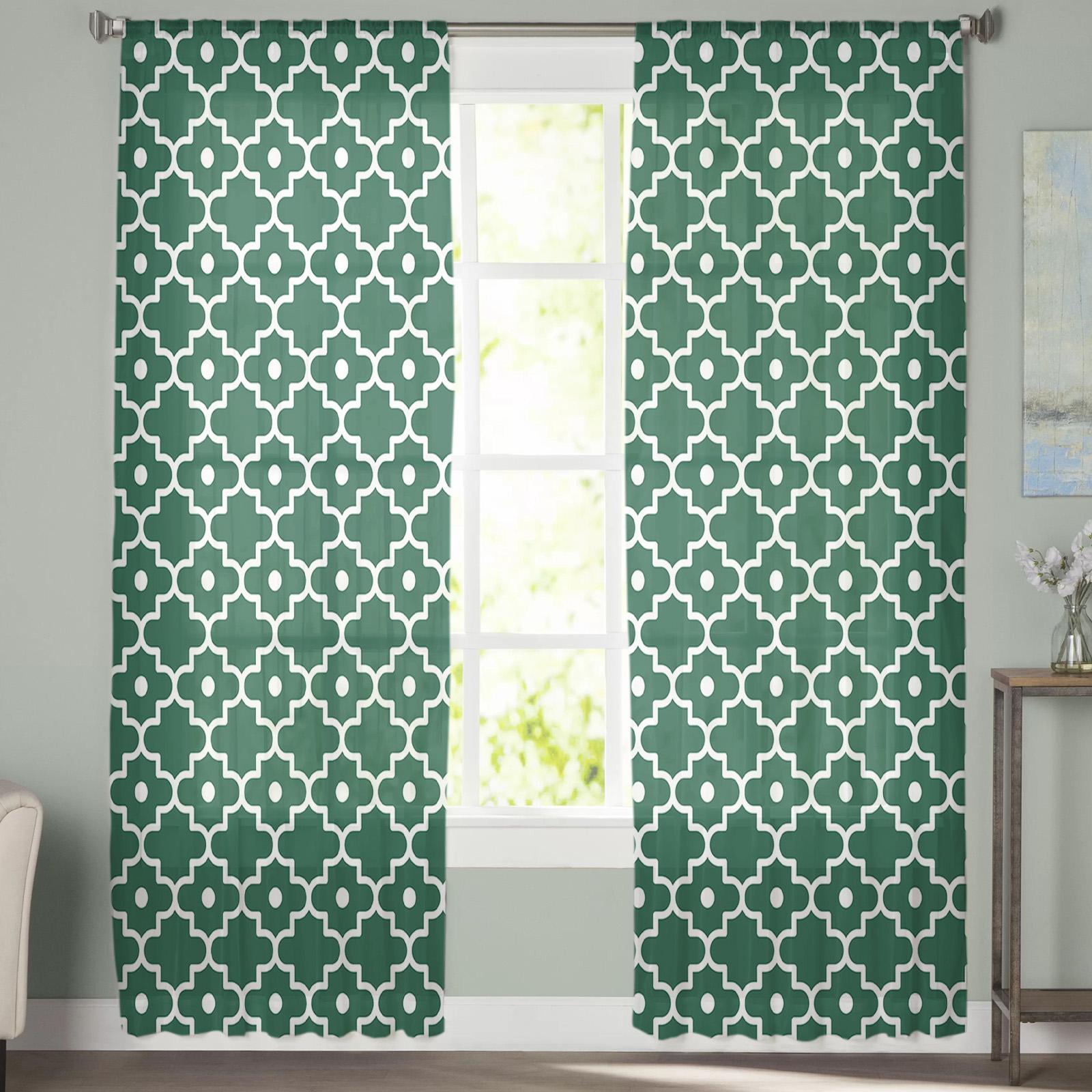 Молодежные прозрачные шторы для спальни в марокканском стиле — фото 3