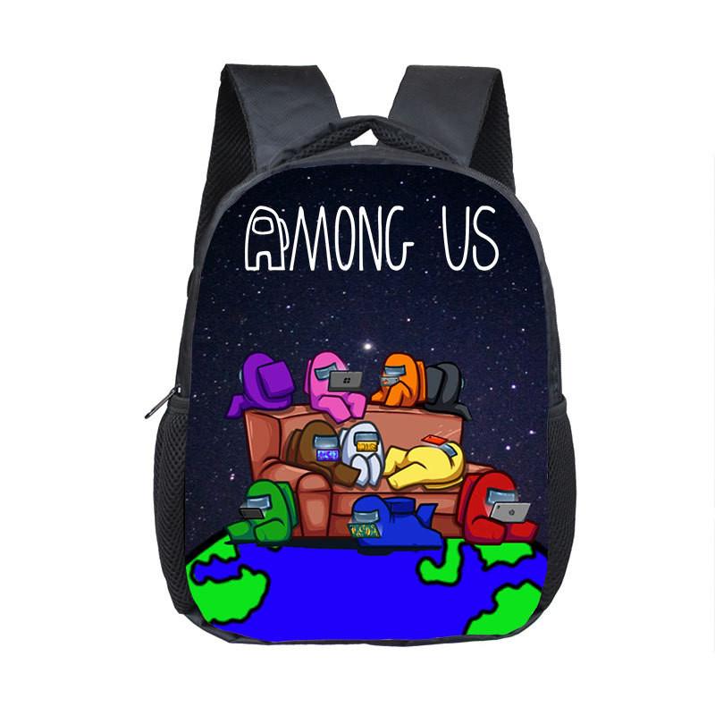 Students Spaceman Backpack Schoolbag Travel Bag Shoulderbag Bookbag