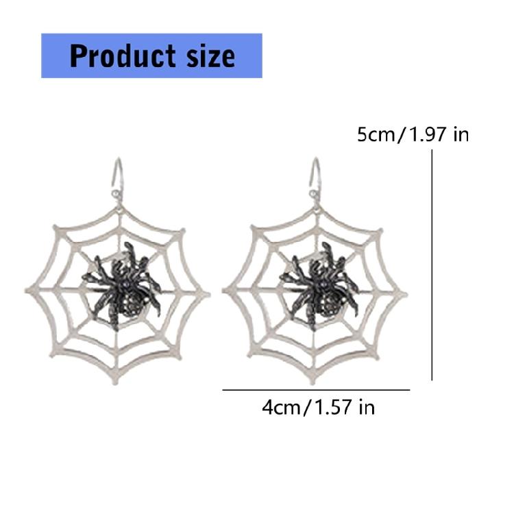 Alloy Gothic Spiders Earrings Lightweight Allergy Resistant Comfort Fit Perfect for Daily Use and Party Wear Fashion