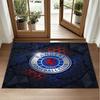 Rangers FC Design Crystal Velvet Rug Soft Decorative Mat for Bedroom Entrance