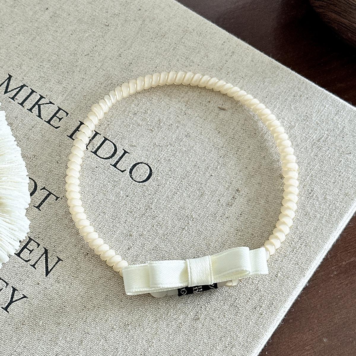 

Extra-large Telephone Cord Hair Ring High Ponytail Hair Band Trendy All-purpose Hair Tie Hair Accessory Screen printing 2pcs бежевый