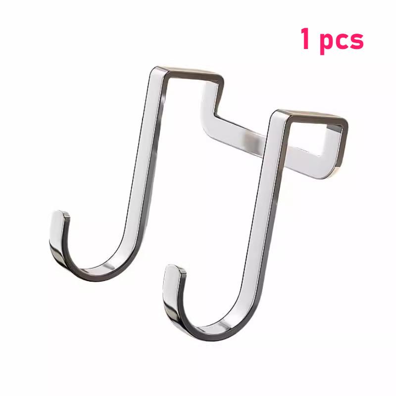 

крючок двойной S-образной формы из нержавеющей стали, без сверления, для вешалки для хранения пальто и полотенец, сверхпрочный и устойчивый к ржавчине