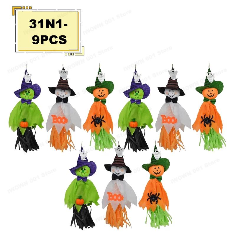 Ghost Scarecrow Halloween Hanging Decor Farmhouse Porch Yard Outdoor Indoor Haunted House Supplies Hotel Bar Spooky Party Props