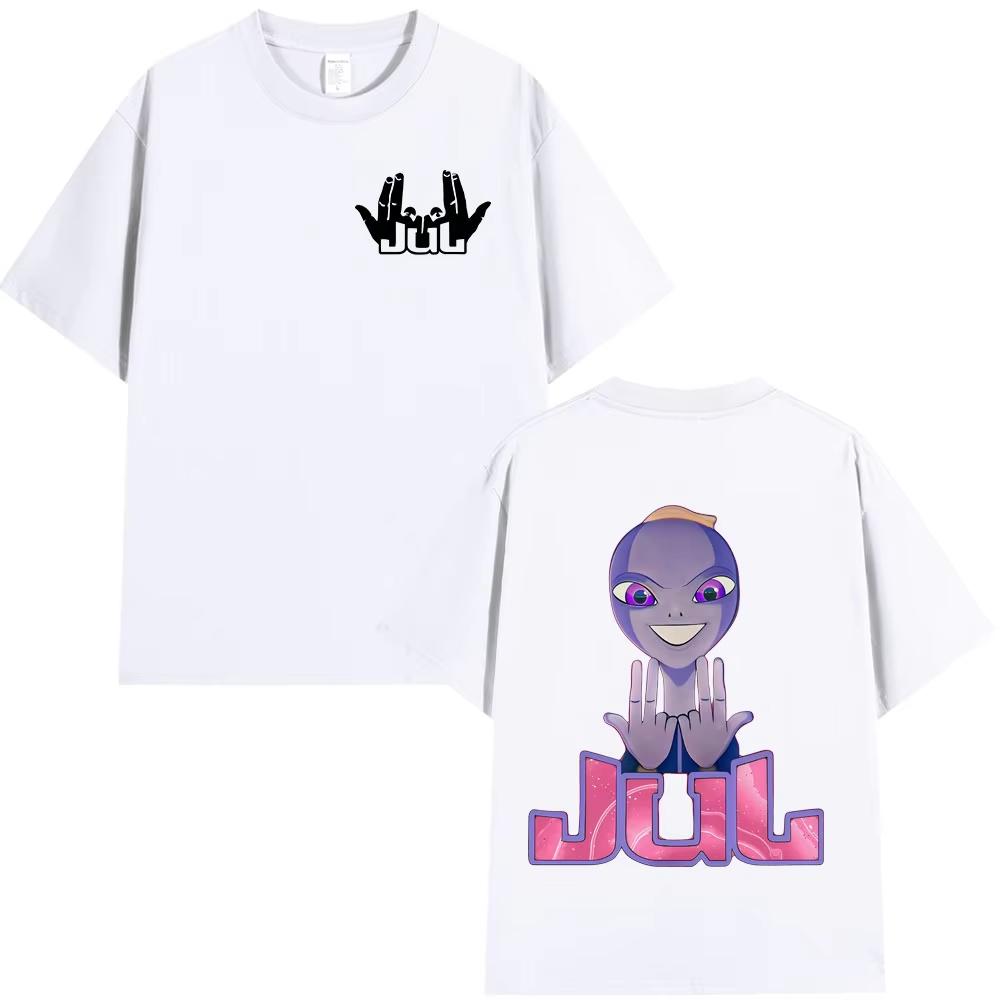 Rapper Jul Graphic T Shirt Men Women Clothing Fashion Hip Hop Vintage T-shirts Casual Cotton Cozy Short Sleeve Oversized T-shirt