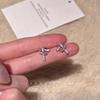 "Little Complex" Delicate and Small Knot Love Stud Earrings for Women. Korean Simple Niche Student Earrings Are Versatile~