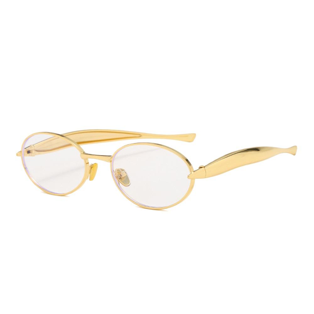 Premium Metal Round Thick Frame Fashion Famous Style Sunglasses Casual UV400 Protection Spectacles Women Sunglasses