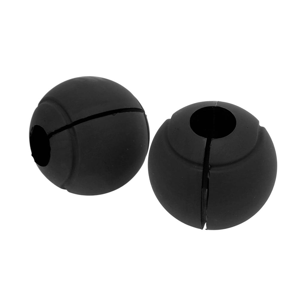 1 Pair of Barbell Dumbbell Curved Bar Grip Round Spherical Silicone Non Slip Thickened Grip for Massive Arm and Muscle Building
