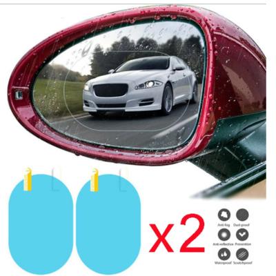 2pcs Rearview Mirror Rainproof Clear Film Sticker Protective for Car Bicycle Motorcycle Bike View Mirror AntiFog Waterproof