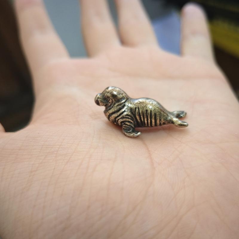 Vintage Animals Little Seal Statue Ornament Perfect For Home Office Desktop Decoration Gifts