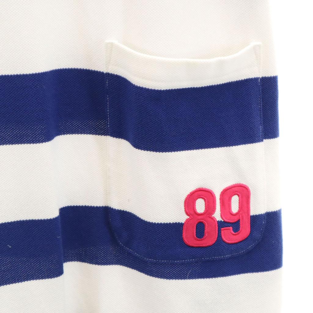 PEARLY GATES made in Japan Border Pattern golf No sleeve Polo one piece Women Used