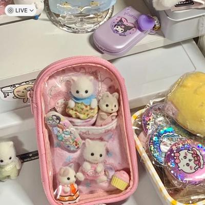 Sanrio Cinnamoroll Kuromi Anime Kawaii Úložná kabelka Přívěsek My Melody PVC taška